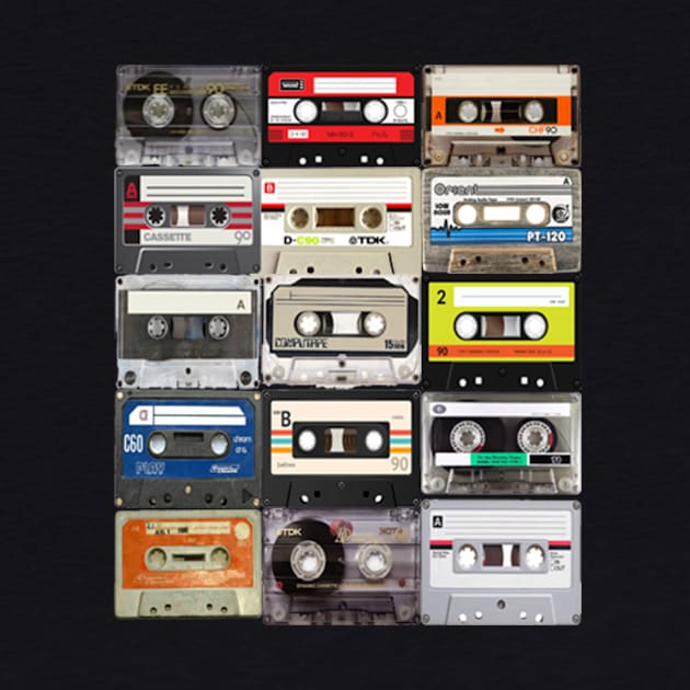 Retro Cassette Tapes Shirt by APOCALYPTIK